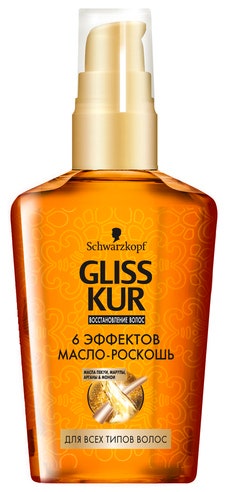 Масло для волос 6 эффектов маслороскошь Gliss Kur Schwarzkopf. Термозащита во время сушки феном уменьшит их сечение....
