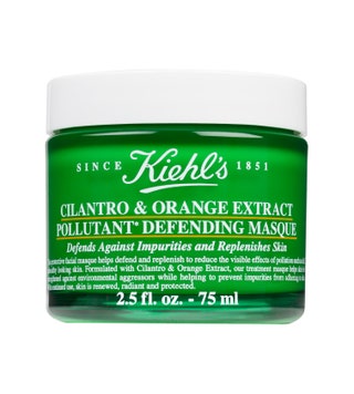 Kiehls ночная маска Cilantro  Orange Extract Pollutant Defending Masque 3090 руб. Пахнет мятой плотная но на пальцах...