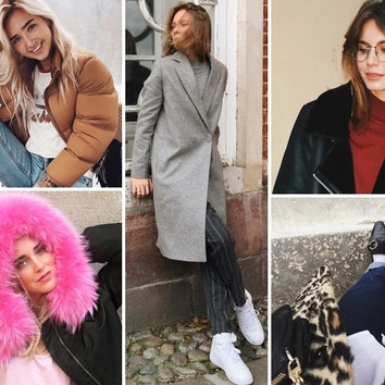 Как одеваются девушки зимой: 65 теплых образов из Instagram