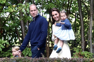 Кейт Миддлтон принц Уильям принцесса Шарлотта и принц Джордж