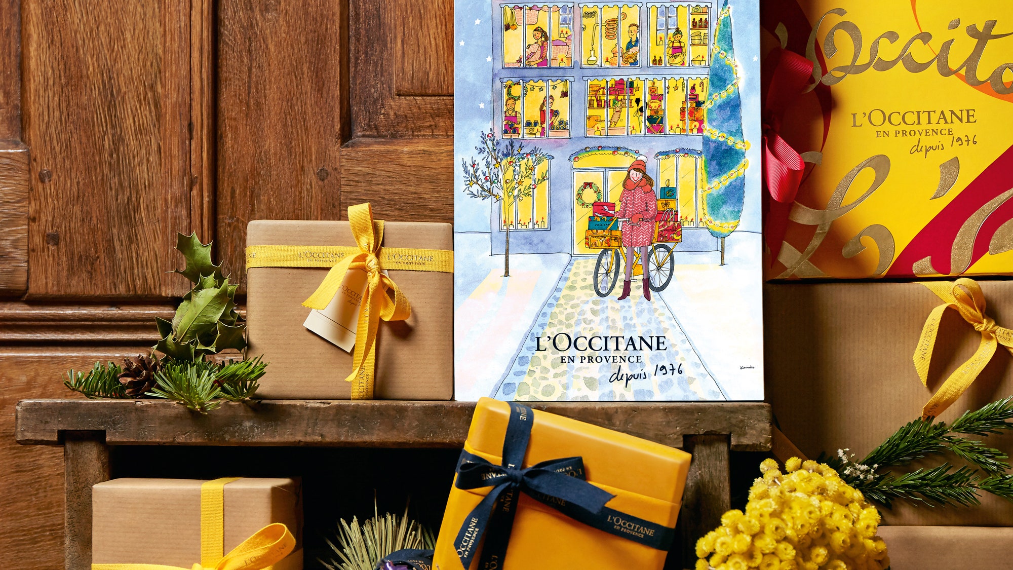 Адвент календарь от L'Occitane с бьютисредствами в окошках | Allure
