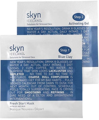 Skyn Iceland Fresh Start Mask. Дуэт синей озерной глины и геляактиватора  насыщает кожу кислородом и влагой очищает ее и...