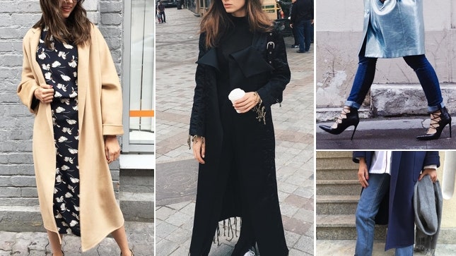 Как одеваются девушки осенью 70 образов с пальто из Instagram