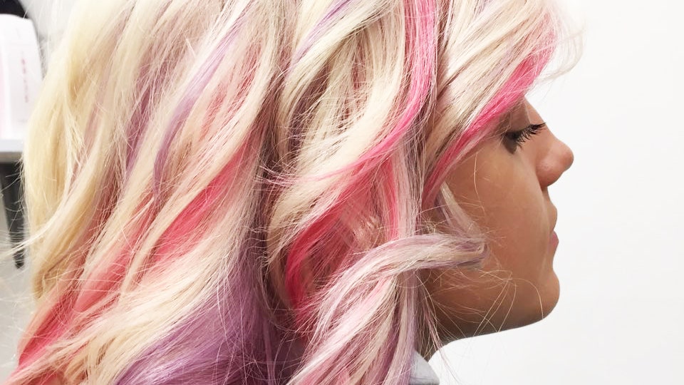 Цветное окрашивание Matrix Water Colors и L'Oreal Professionnel Hair Chalk тестирование | Allure