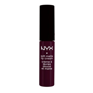 NYX Cosmetics жидкая помада Soft Matte Lip Cream в оттенке Transylvania. Холодный подтон