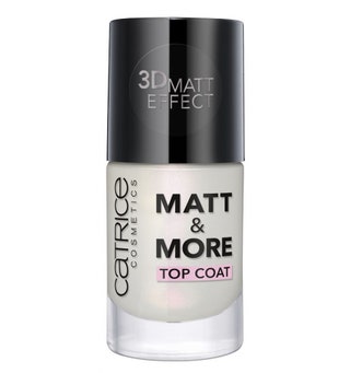 Catrice топовое матовое покрытие  Matt  More Top Coat 179 руб. Придает полуматовый финиш а частицы ­розового жемчуга...