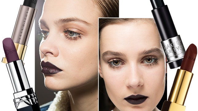 Темные губы тренды в макияже от Елены Крыгиной