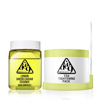 Neogen Code 9 Lemon Green Caviar Essence  Tox Tightening Pack. Уникальный трехслойный диск пропитанный средствами...