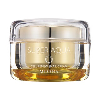 Missha Super Aqua Cell Renew Snail Cream. Кремгель с муцином улитки  насыщает влагой и восстанавливает поврежденную кожу.