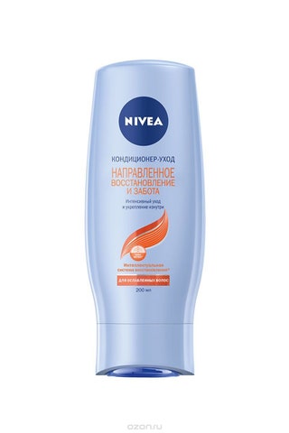 Кондиционер для волос «Направленное восстановление» Nivea. Обеспечивает поврежденные участки необходимым питанием и...