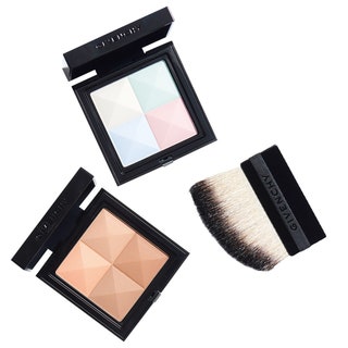 Сверху вниз пудра Prisme Visage 1 Mousseline Pastel 5 Soie Abricot от 2500 руб. каждая все Givenchy