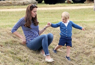 Герцогиня Кэтрин с сыном принцем Джорджем
