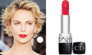 Шарлиз терон — Dior помада Rouge Collection оттенок Rouge Cannage.