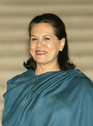 Соня Ганди лидер Индийского национального конгресса.