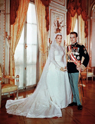 Грейс Келли и князь Монако Ренье III 1956 г.
