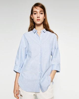 Zara объёмная рубашка 1999 руб.