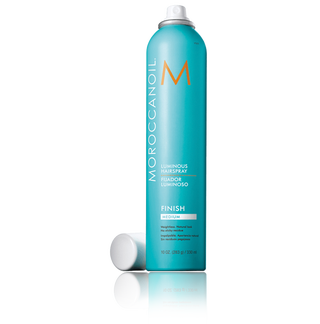 Moroccanoil Luminous Hair Spray Medium. Использую каждый день. Лак с аргановым маслом не сушит волосы и надежно...
