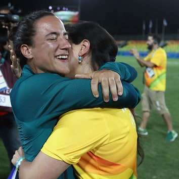 Бразильская спортсменка получила предложение руки и сердца на олимпийском стадионе