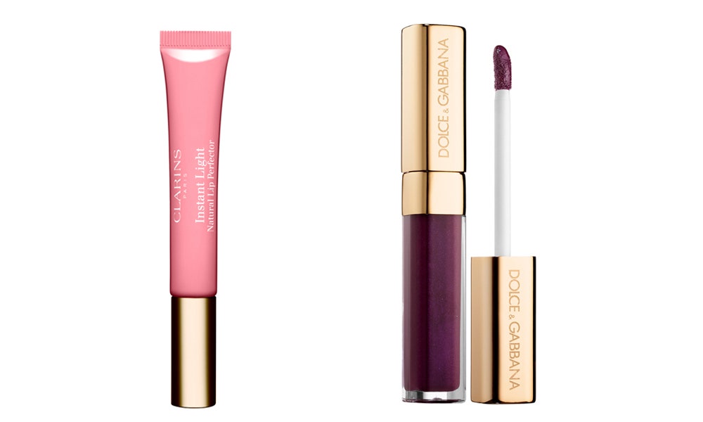 Clarins блеск для губ Eclat Minute 1450 руб. Dolce amp Gabbana блеск для губ Sheer Shine Gloss 2260 руб.
