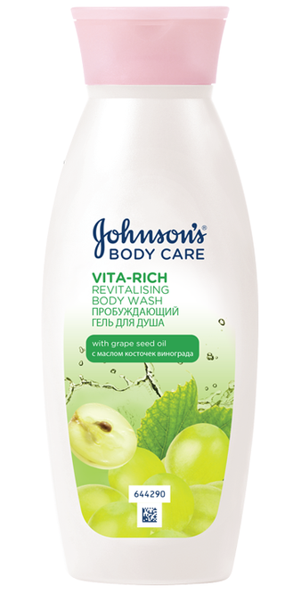 Пробуждающий гель для душа с маслом виноградной косточки VitaRich Johnson's Body Care. Масло виноградной косточки...