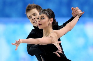 Елена Ильиных. Российская фигуристка. Олимпийская чемпионка 2014 года в танцах на льду в паре с Никитой Кацалаповым.