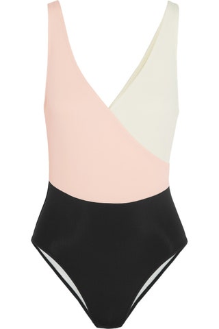 Solid And Striped купальник The Ballerina colorblock swimsuit.