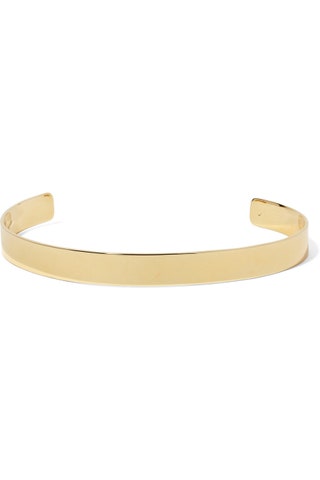Jennifer Fisher чокер Flat Plate Goldplated Choker.
