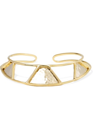 Anndra Neen ожерелье Triangle Gold and Silverplated Choker.