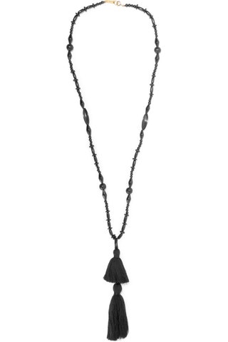 Isabel Marant ожерелье Berbere Tasseled Horn and Wood Necklace.