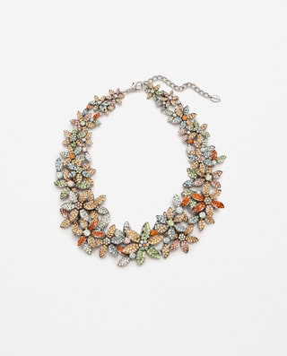 Zara ожерелье с цветами “Summer”.