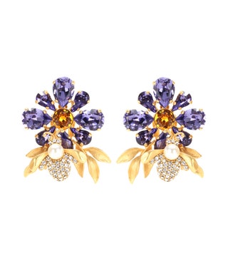 DolceGabbana серьги Crystal embellished clipon earrings.