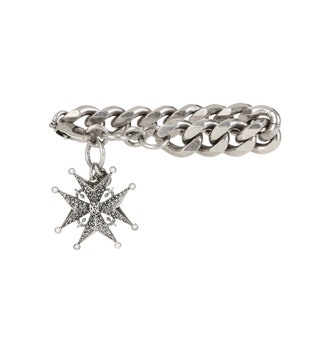 Alexander McQuenne браслет Crystalembellished Chain Bracelet.