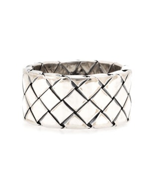 Bottega Veneta кольцо Silver intrecciato ring.