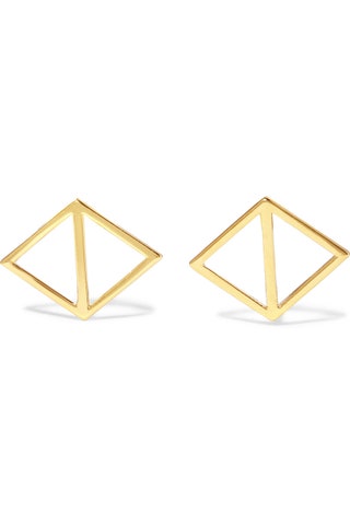 Arme De LAmour серьги Merged Triangle Goldplated Earrings.
