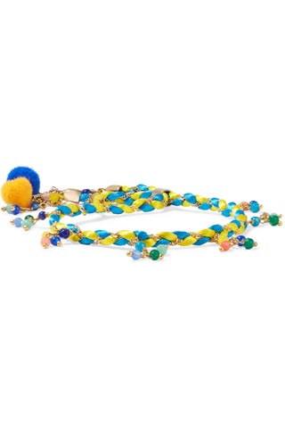 Rosantica браслет Sombrero Goldtone Quartz And Pompom Bracelet.