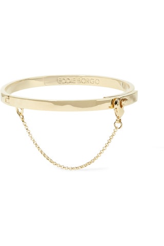 Eddie Borgo браслет Safety Chain Goldplated Bracelet.