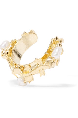 Rosantica браслет Fata Goldtone Pearl Ear Cuff.