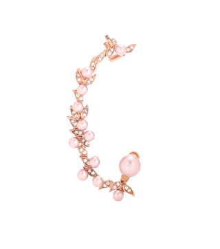 Joanna Laura кафф Constantine Rose Goldplated Swarovski Crystal Embellished Ear Cuff.