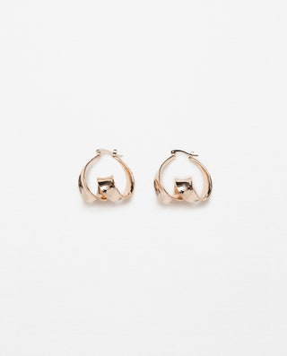 Zara крученые серьгикольца.