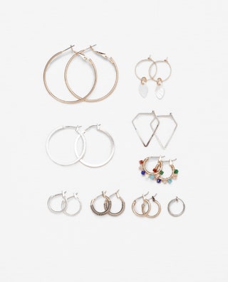 Zara набор серегколец.