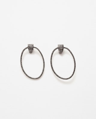 Zara серьги круглые с украшениями.