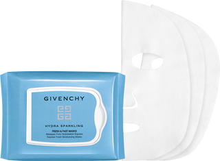 Givenchy тканевые маски Hydra Sparkling. Спасут от обезвоживания и глубоко увлажнят кожу. Плюс люблю их за охлаждащий...