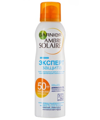 Garnier солнцезащитный спрей для светлой и чувствительной кожи Ambre Solaire «Эксперт защита» SPF 50 649 руб. «Спрей...