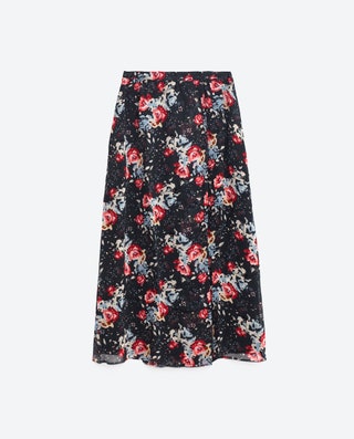 Zara юбка длинная с принтом 4999 руб.