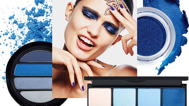 Как использовать синие оттенки в макияже и не выглядеть вульгарно
