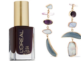 L'Oreal Paris лак для ногтей Haute Couture Red Melissa Joy Manning серьги.