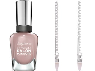 Sally Hansen лак для ногтей GrayT Escape Pamela Love серьги.