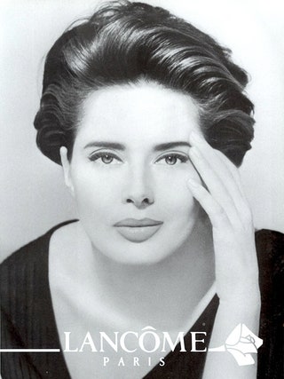 Изабелла Росселлини в рекламной кампании Lancôme в 1994 году.
