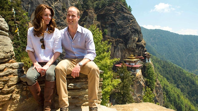 Кейт Миддлтон и принц Уильям посетили монастырь Такцанглакханг