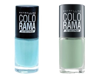 Maybelline New York лаки для ногтей Colorama в оттенках 651 и 267.
